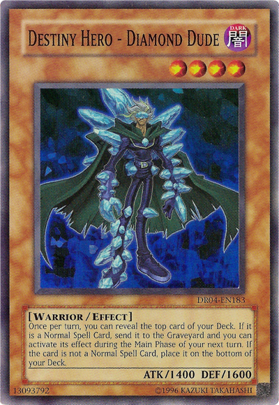 Destiny HERO - Diamond Dude [DR04-EN183] Super Rare | Odin's Place