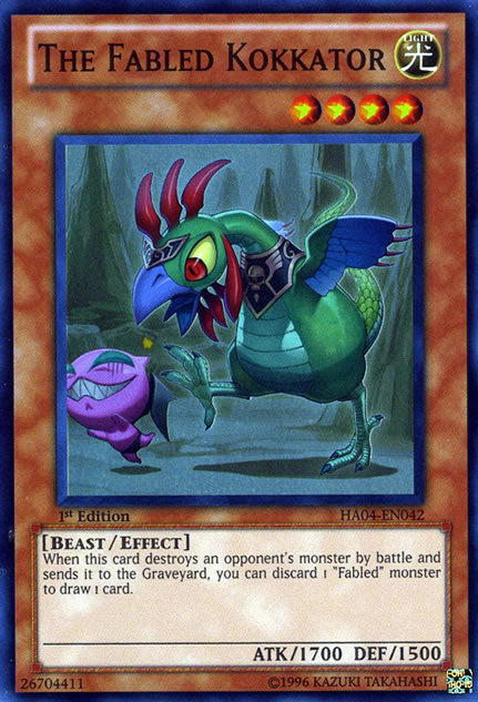 The Fabled Kokkator [HA04-EN042] Super Rare | Odin's Place