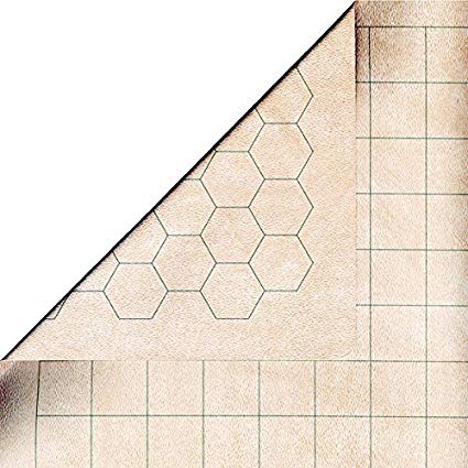 Chessex Double-Sided Megamat With 1 Inch Squares/Hexes | Odin's Place