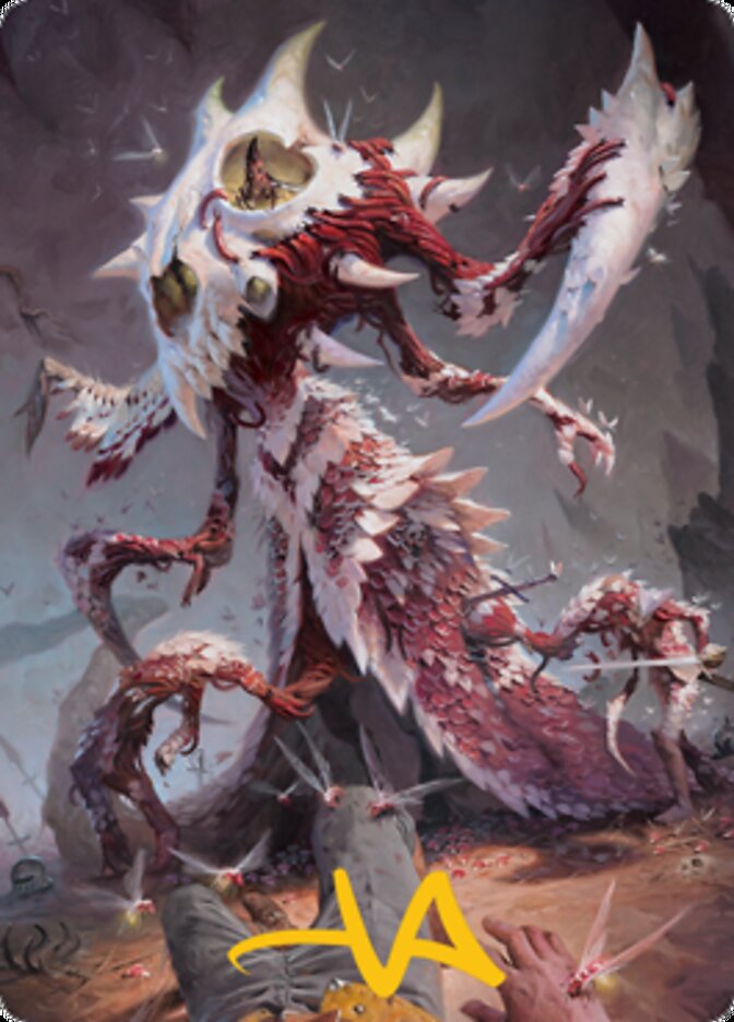 Grist, the Hunger Tide Art Card (56) (Gold-Stamped Signature) [Modern Horizons 2 Art Series] | Odin's Place