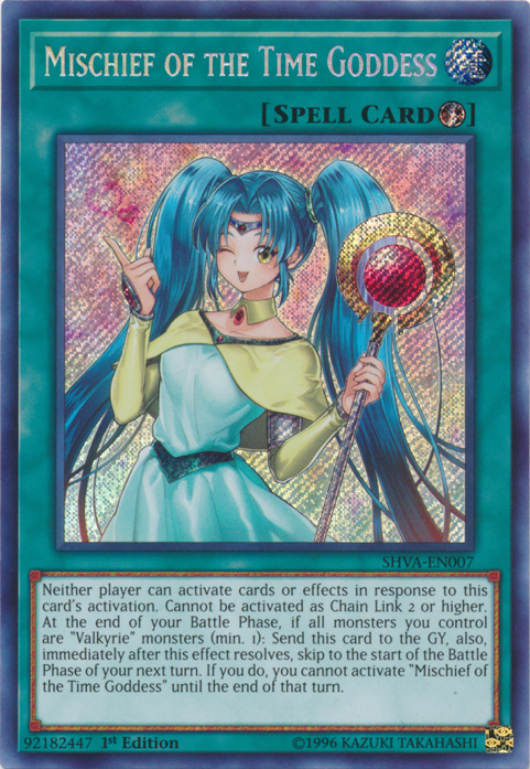 Mischief of the Time Goddess [SHVA-EN007] Secret Rare | Odin's Place
