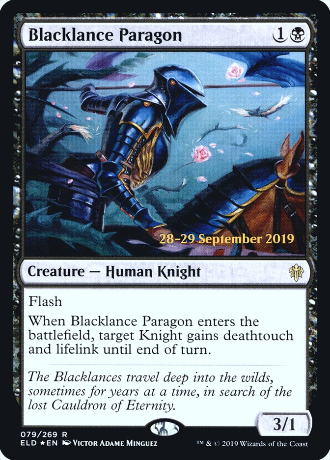 Blacklance Paragon [Throne of Eldraine Prerelease Promos] | Odin's Place