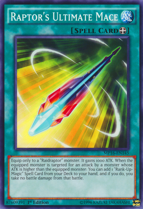 Raptor's Ultimate Mace [MP16-EN145] Common | Odin's Place