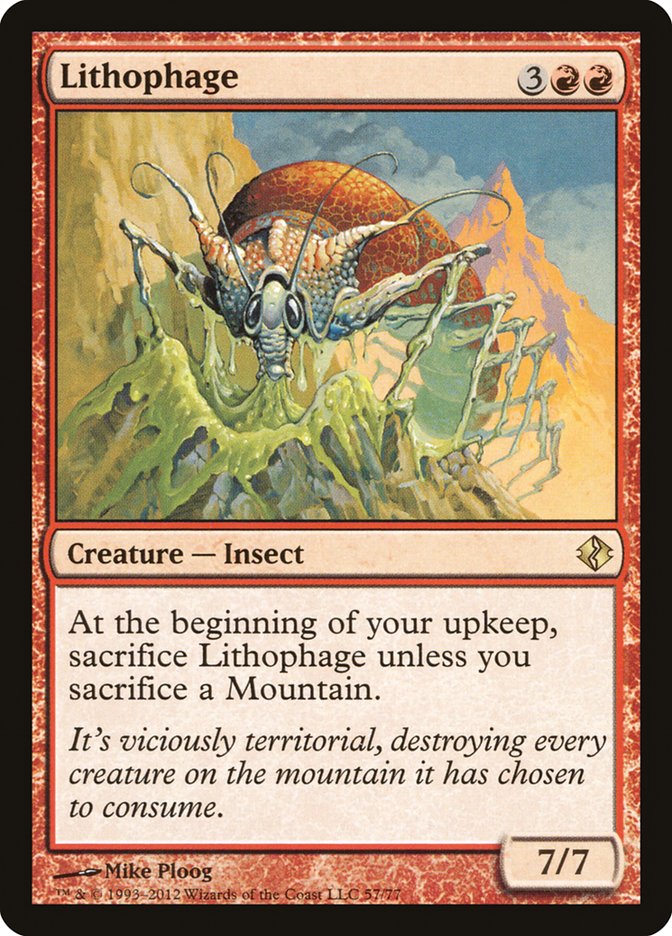 Lithophage (57) [Duel Decks: Venser vs. Koth] | Odin's Place