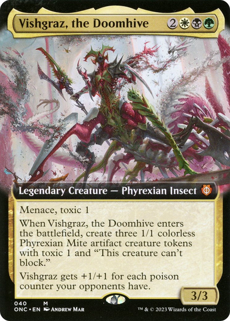 Vishgraz, the Doomhive (Extended Art) [Phyrexia: All Will Be One Commander] | Odin's Place