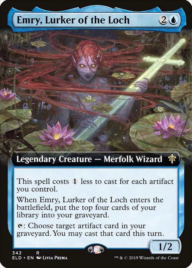 Emry, Lurker of the Loch (Extended Art) [Throne of Eldraine] | Odin's Place
