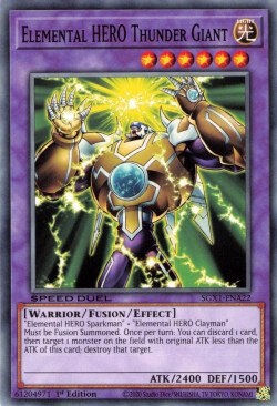 Elemental HERO Thunder Giant [SGX1-ENA22] Common | Odin's Place