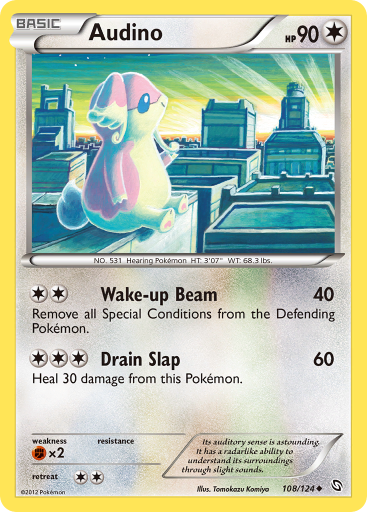 Audino (108/124) [Black & White: Dragons Exalted] | Odin's Place