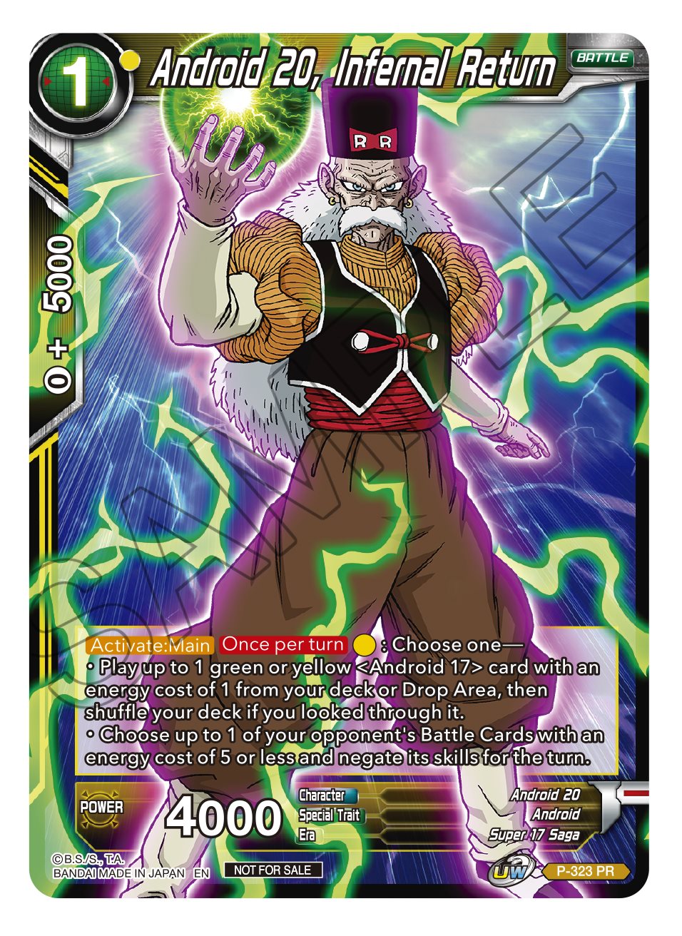 Android 20, Infernal Return (P-323) [Tournament Promotion Cards] | Odin's Place
