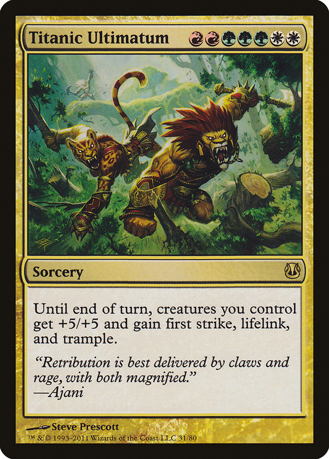 Titanic Ultimatum (31) [Duel Decks: Ajani vs. Nicol Bolas] | Odin's Place