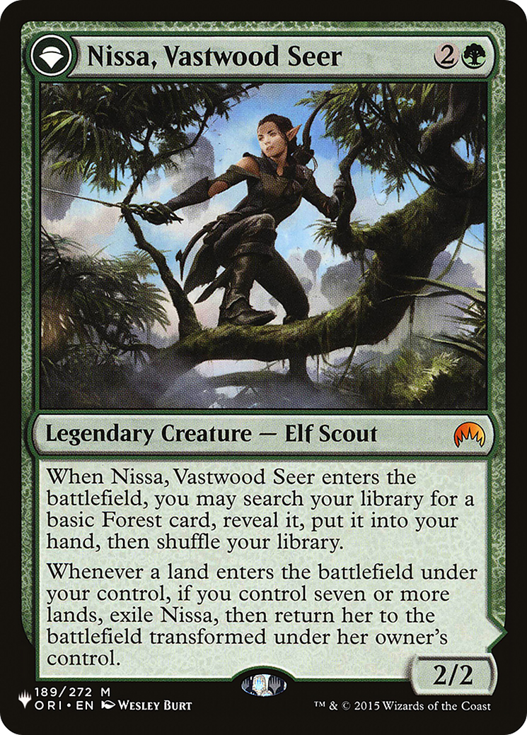 Nissa, Vastwood Seer // Nissa, Sage Animist [Secret Lair: From Cute to Brute] | Odin's Place