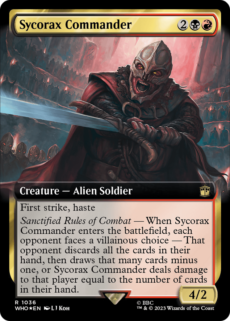 Sycorax Commander (Extended Art) (Surge Foil) [Doctor Who] | Odin's Place
