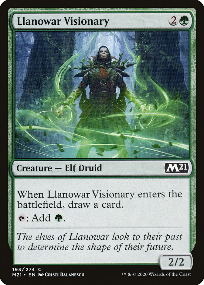 Llanowar Visionary [Core Set 2021] | Odin's Place
