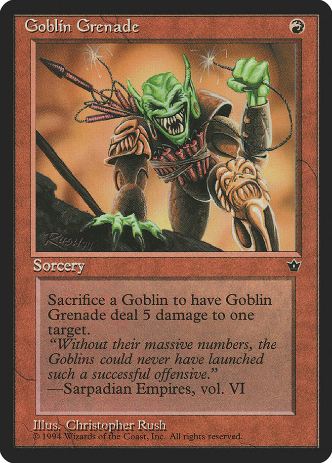 Goblin Grenade (Christopher Rush) [Fallen Empires] | Odin's Place