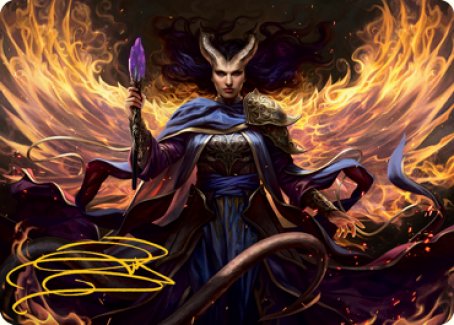 Farideh, Devil's Chosen Art Card (Gold-Stamped Signature) [Dungeons & Dragons: Adventures in the Forgotten Realms Art Series] | Odin's Place