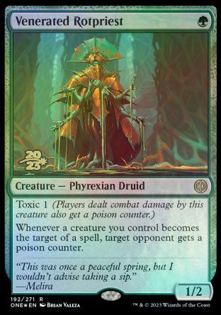 Venerated Rotpriest [Phyrexia: All Will Be One Prerelease Promos] | Odin's Place