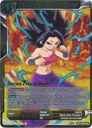 Caulifla, the Bold Sister (BT7-085_PR) [Assault of the Saiyans Prerelease Promos] | Odin's Place