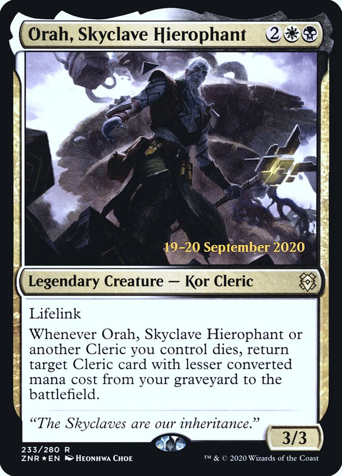 Orah, Skyclave Hierophant [Zendikar Rising Prerelease Promos] | Odin's Place