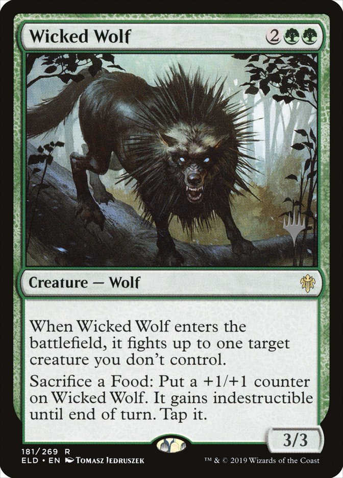 Wicked Wolf (Promo Pack) [Throne of Eldraine Promos] | Odin's Place