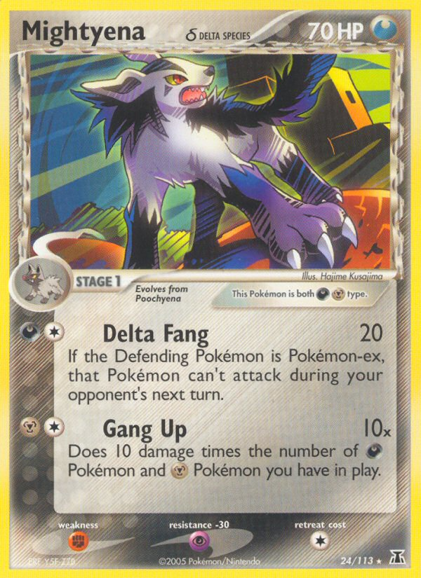 Mightyena (24/113) (Delta Species) [EX: Delta Species] | Odin's Place