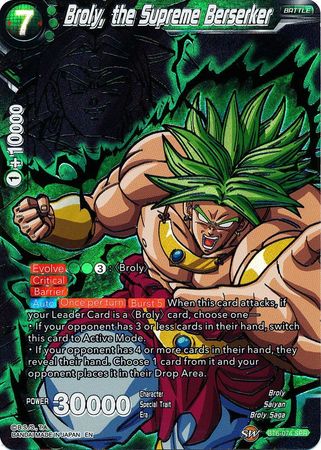 Broly, the Supreme Berserker (SPR) (BT6-074) [Destroyer Kings] | Odin's Place