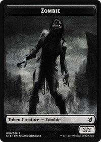 Zombie (010) // Zombie (011) Double-Sided Token [Commander 2019 Tokens] | Odin's Place