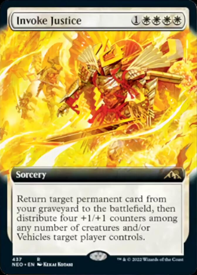 Invoke Justice (Extended Art) [Kamigawa: Neon Dynasty] | Odin's Place
