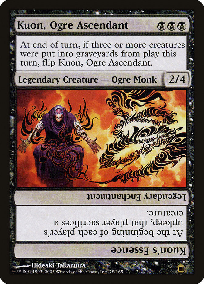 Kuon, Ogre Ascendant // Kuon's Essence (78) [Saviors of Kamigawa] | Odin's Place