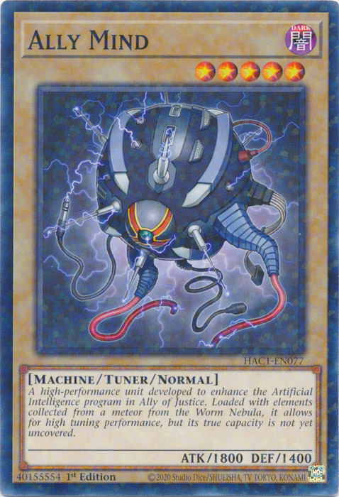 Ally Mind (Duel Terminal) [HAC1-EN077] Common | Odin's Place