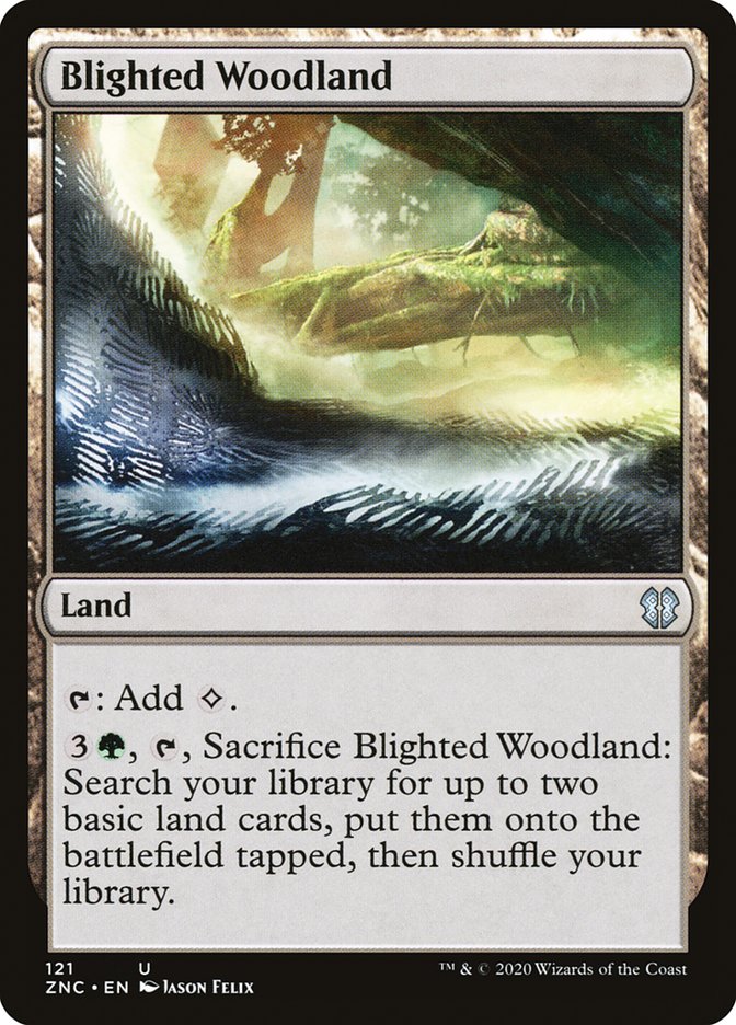 Blighted Woodland [Zendikar Rising Commander] | Odin's Place