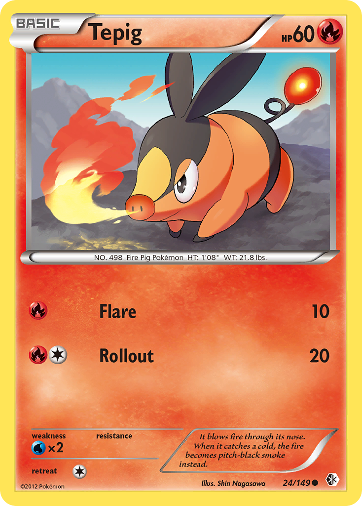 Tepig (24/149) [Black & White: Boundaries Crossed] | Odin's Place