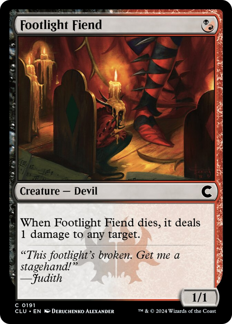 Footlight Fiend [Ravnica: Clue Edition] | Odin's Place
