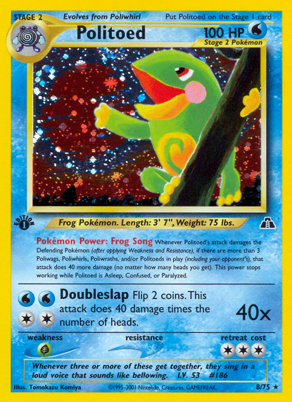 Politoed (8/75) [Neo Discovery 1st Edition] | Odin's Place