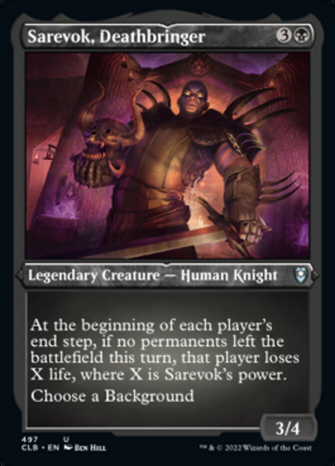 Sarevok, Deathbringer (Foil Etched) [Commander Legends: Battle for Baldur's Gate] | Odin's Place