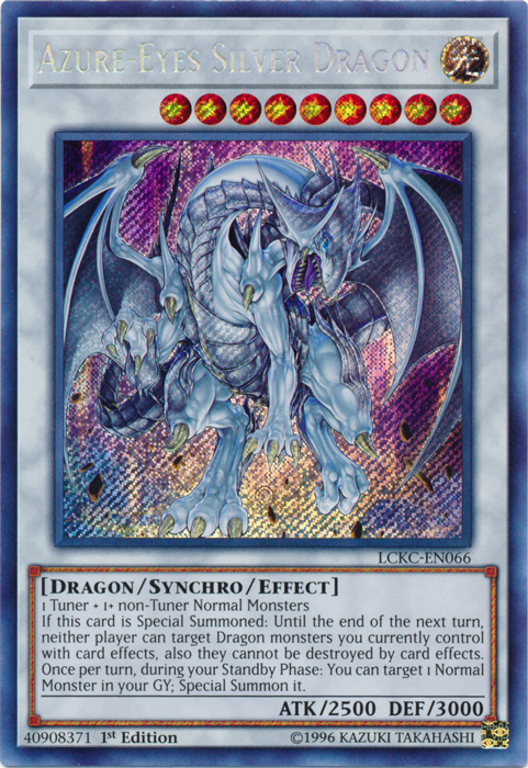 Azure-Eyes Silver Dragon [LCKC-EN066] Secret Rare | Odin's Place