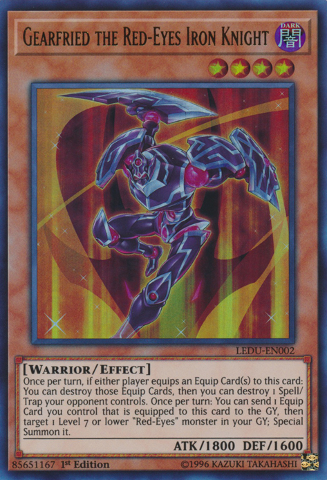 Gearfried the Red-Eyes Iron Knight [LEDU-EN002] Ultra Rare | Odin's Place