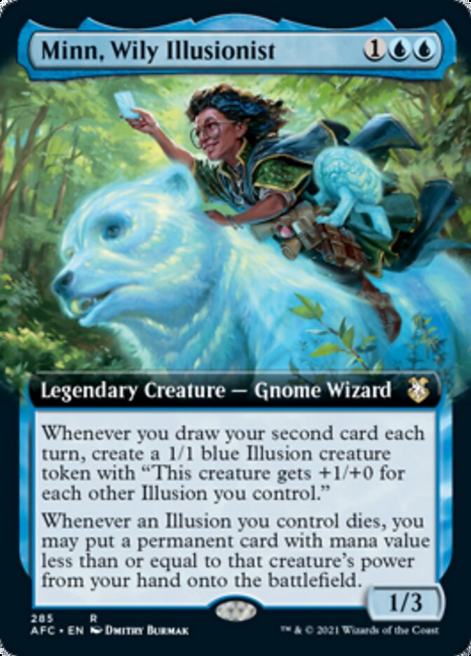 Minn, Wily Illusionist (Extended Art) [Dungeons & Dragons: Adventures in the Forgotten Realms Commander] | Odin's Place