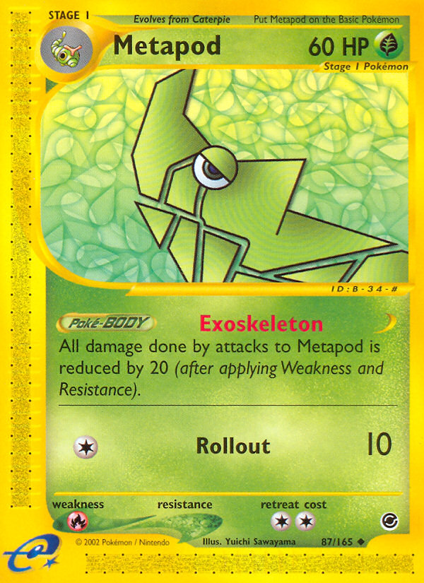 Metapod (87/165) [Expedition: Base Set] | Odin's Place
