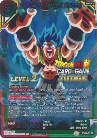 SSB Gogeta, Resonant Explosion (Level 2) (EX04-03) [Judge Promotion Cards] | Odin's Place
