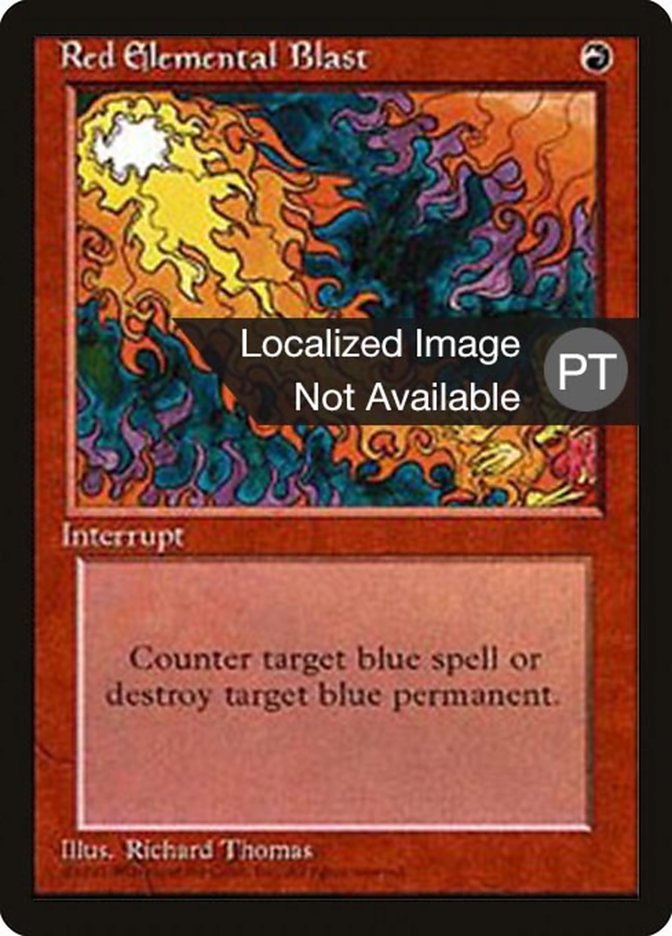 Red Elemental Blast [Fourth Edition (Foreign Black Border)] | Odin's Place