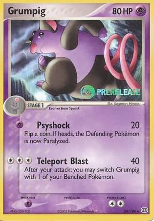 Grumpig (29/106) (Prerelease Promo) [Nintendo: Black Star Promos] | Odin's Place