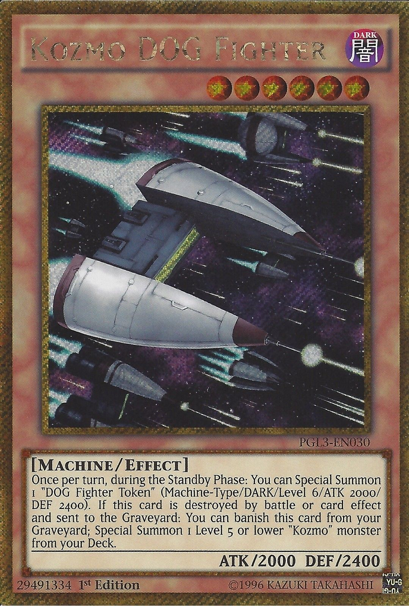 Kozmo Dog Fighter [PGL3-EN030] Gold Secret Rare | Odin's Place