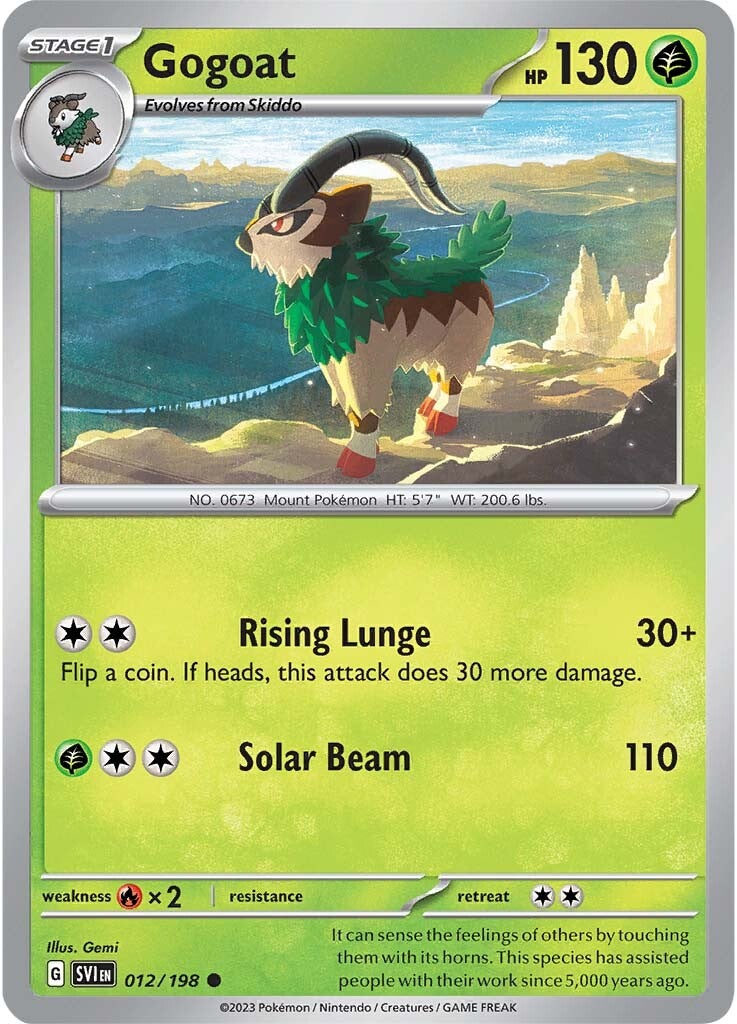 Gogoat (012/198) [Scarlet & Violet: Base Set] | Odin's Place