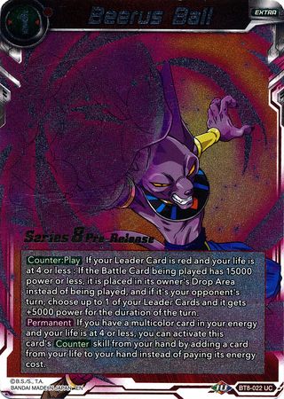 Beerus Ball (BT8-022_PR) [Malicious Machinations Prerelease Promos] | Odin's Place