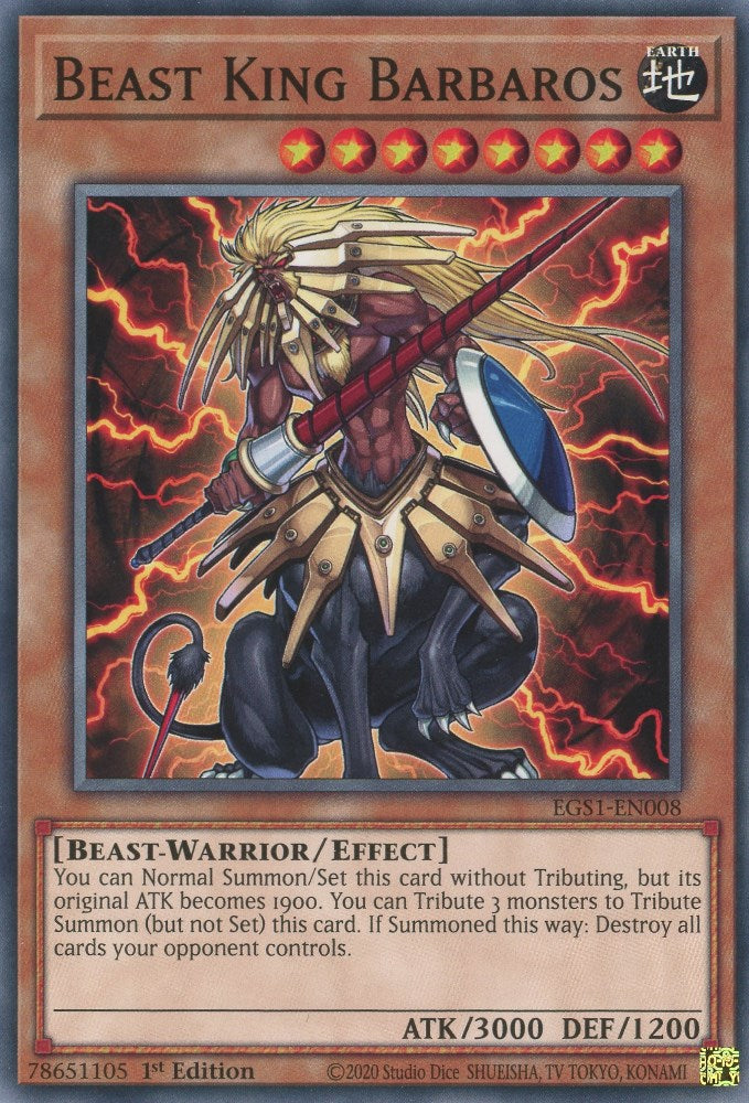 Beast King Barbaros [EGS1-EN008] Common | Odin's Place
