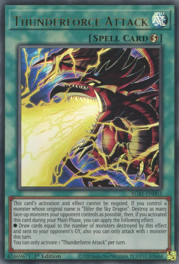 Thunderforce Attack [EGS1-EN003] Ultra Rare | Odin's Place