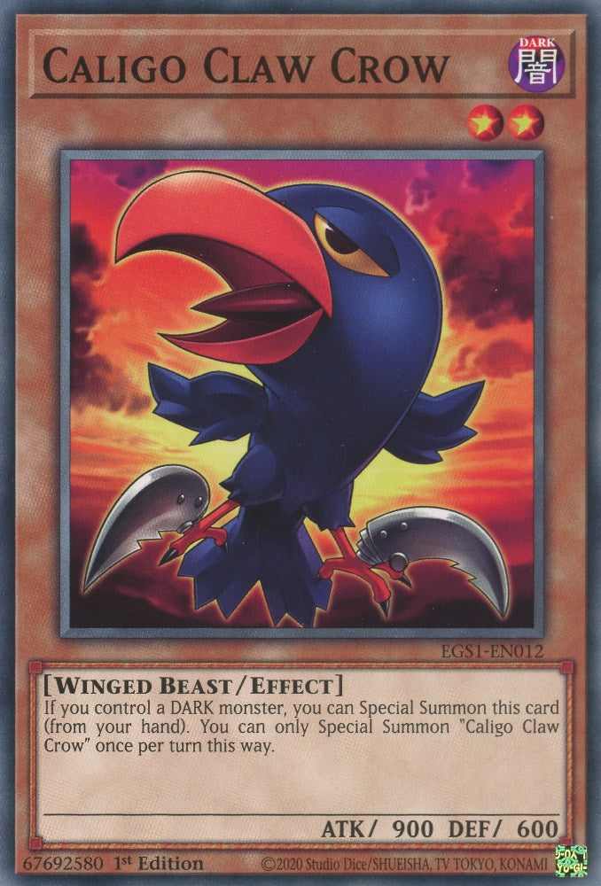 Caligo Claw Crow [EGS1-EN012] Common | Odin's Place