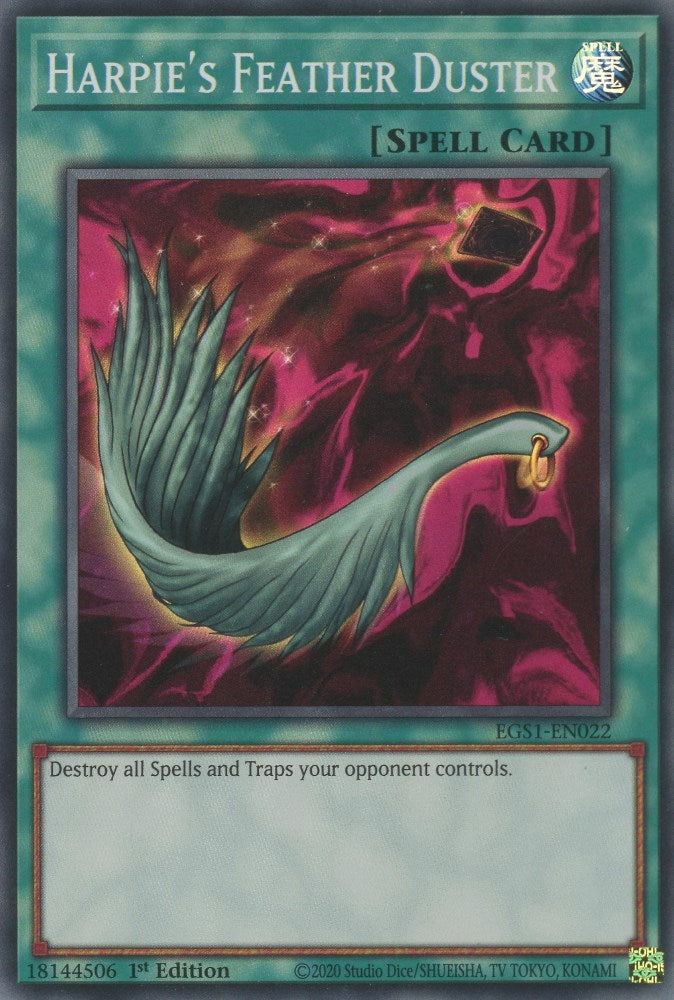 Harpie's Feather Duster [EGS1-EN022] Super Rare | Odin's Place