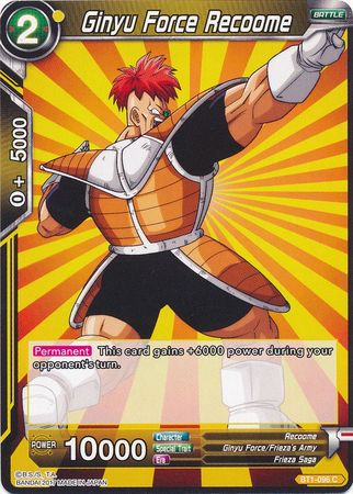Ginyu Force Recoome (BT1-096) [Galactic Battle] | Odin's Place