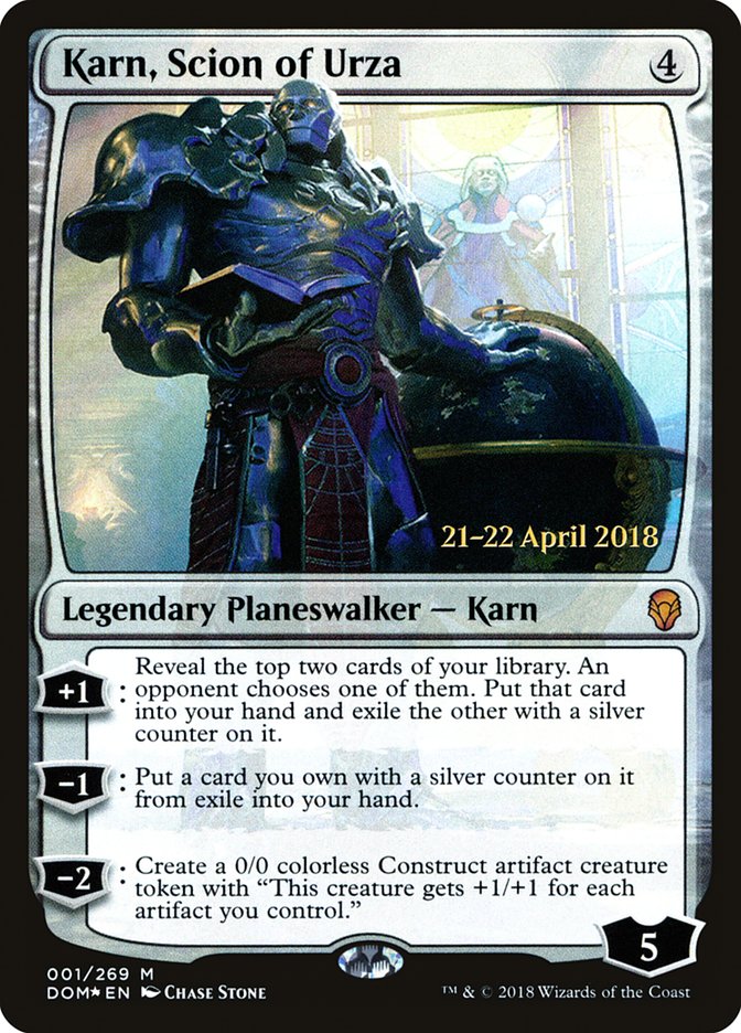 Karn, Scion of Urza (1) [Dominaria Prerelease Promos] | Odin's Place